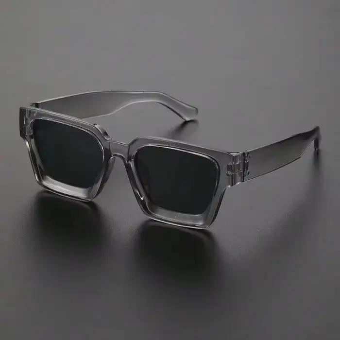 Lunettes carrées unisexes pêche plage - Monture plastique légère pour pêcheurs photographes