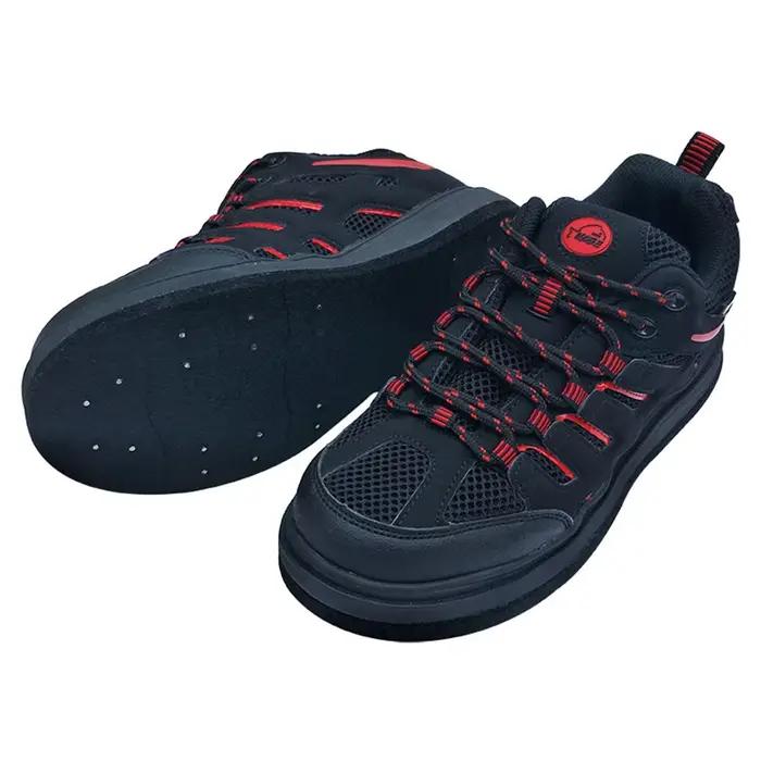 Chaussures de pêche à la mouche sneakers aquatiques avec semelle feutre cloutée antidérapante pour hommes en plein air occasions spéciales