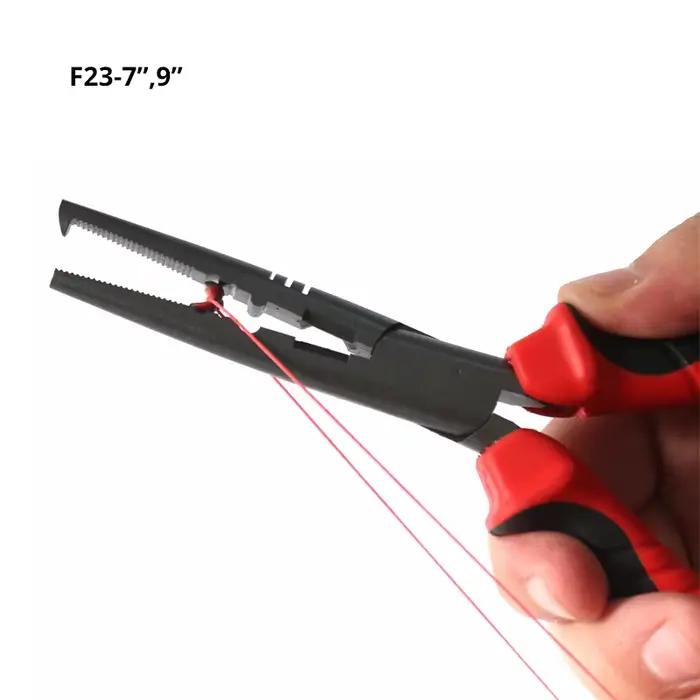 Pinces de pêche long bec acier inoxydable - Outil multifonction dégorgeoir pour pêche mer et eau douce