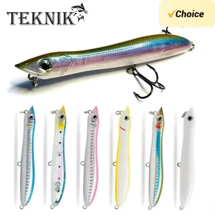 Leurre de pêche Popper Patchinko Teknik 100mm 140mm - Leurre dur flottant appât artificiel surface
