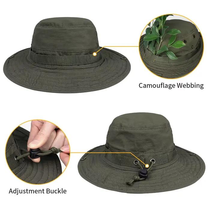 Casquette tactique MOLLE IDOGEAR 3620 - Bonnet pêche réglable avec bandeaux modulaires camouflage