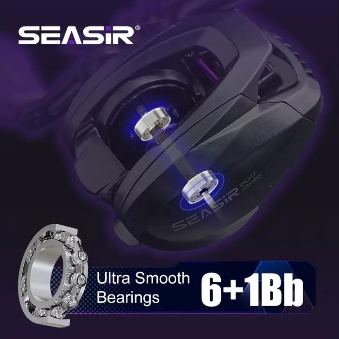 Moulinet Baitcasting Ultraléger Seasir ZERO-VX 133g BFS 7.6:1 pour pêche en eau douce et mer