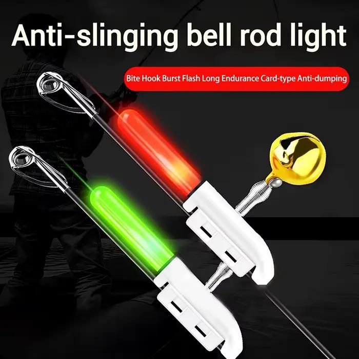 Alarme électronique LED 5 pièces pour pêche de nuit - Indicateur de touche avec bâton CR425