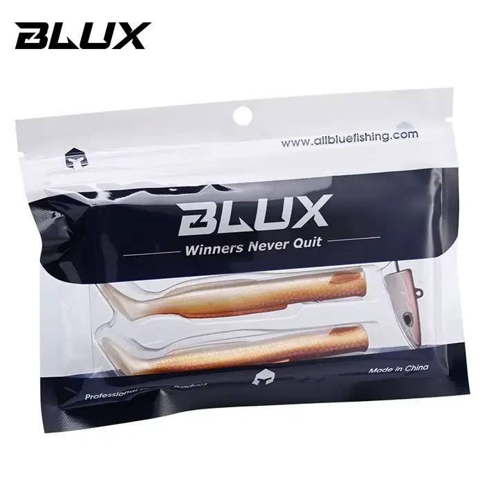 Leurre souple BLUX Happy Sandeel 13cm/27g avec queue palette pour vibrations marines