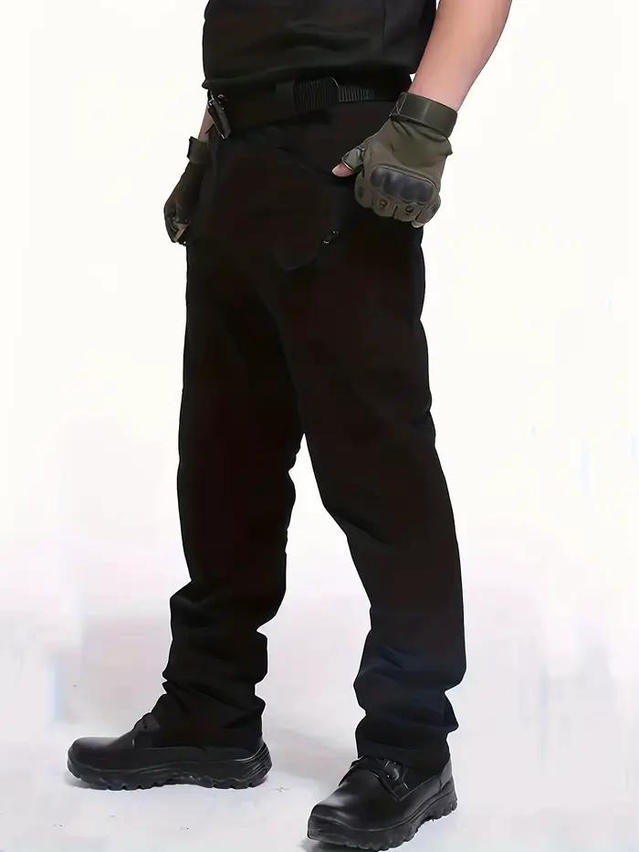 Pantalon cargo grande taille été léger pêche confort poches latérales hommes grands