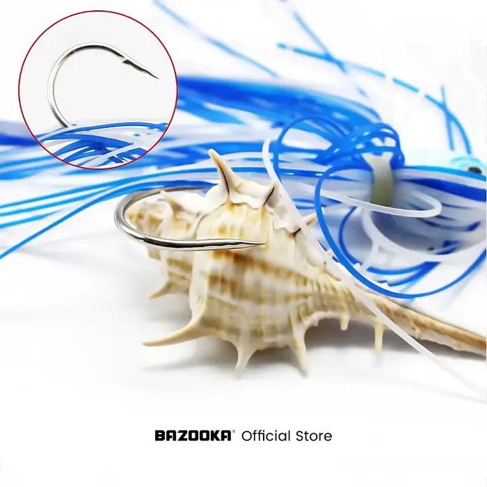 Leurre spinnerbait Bazooka 15g 18g pour brochet et perche, leurre métal avec jupe et hameçon pour