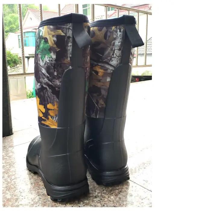 Bottes de pêche néoprène imperméables anti-rayures camouflage feuilles d'érable chaudes hiver neige chasse