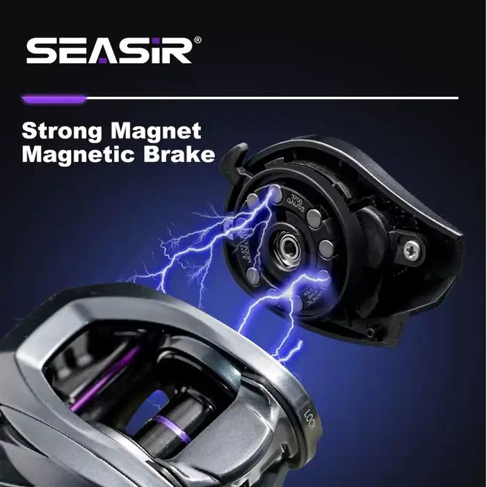 Moulinet Baitcasting Ultraléger Seasir ZERO-VX 133g BFS 7.6:1 pour pêche en eau douce et mer