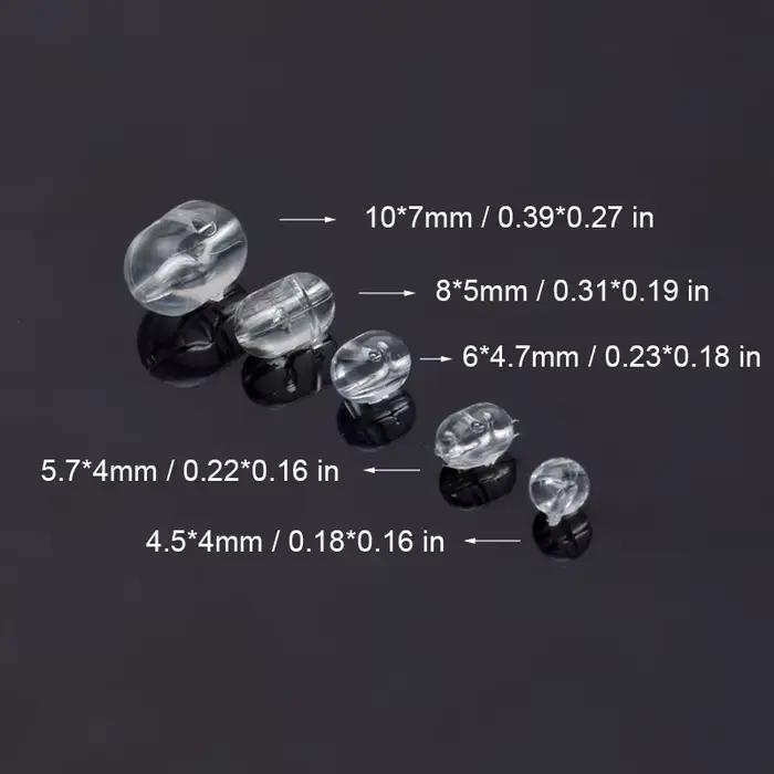 Lot de 100 perles pour pêche au coup, perles intelligentes transparentes, perles croix et séparatrices pour montage ligne