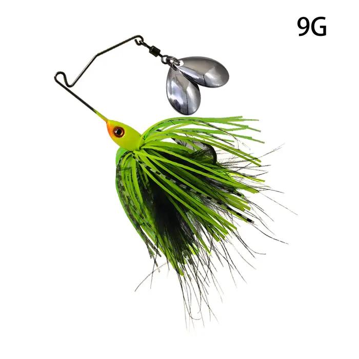 Leurre chatterbait spinnerbait 7g 9g pour la pêche du brochet et du black bass, leurre vibrant