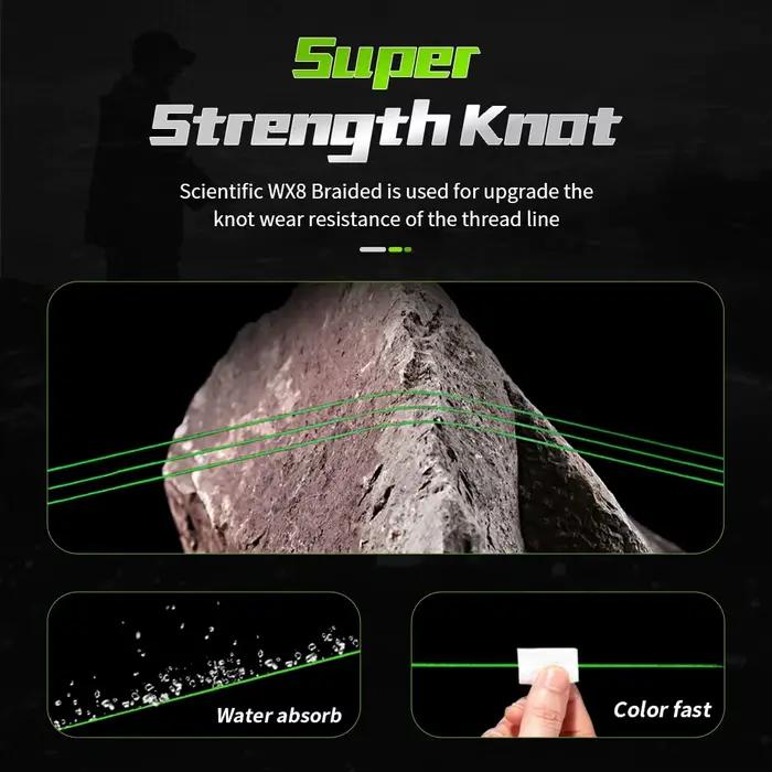 SOLOKING 150M Super Thin Micro Fly 8 Strand PE Braided Line pour pêche à la truite et carpe