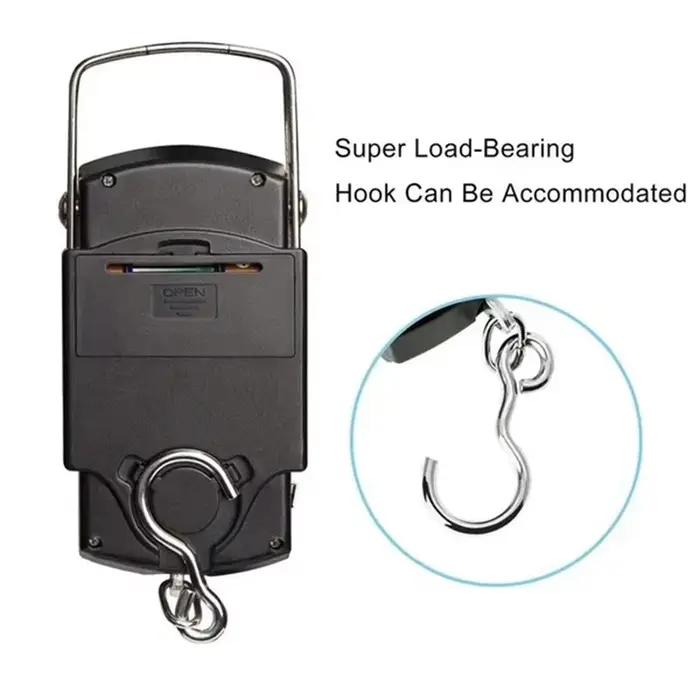 Balance suspendue numérique portative 50kg pour peser poissons et bagages de voyage