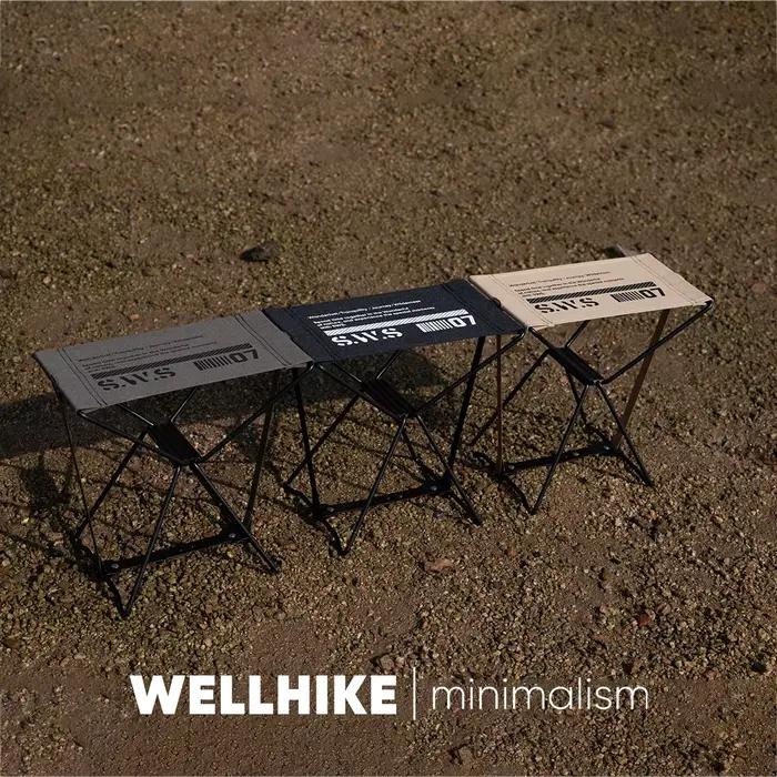 Tabouret pliant WELLHIKE SWS à déverrouillage rapide - Banc portable pour pêche et camping