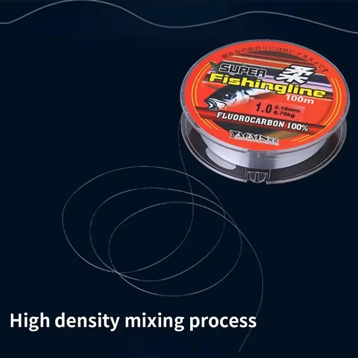Ligne de Pêche Nylon Monofilament Transparente Extra Solide 500m pour Eau Douce et Mer