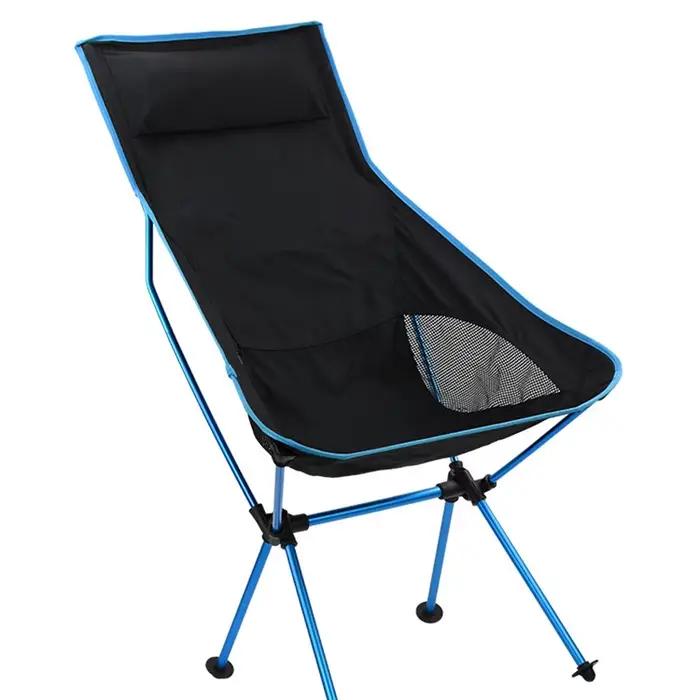 Chaise de plage pêche dossier long pliante portable pour pêche surfcasting et pêche depuis la plage
