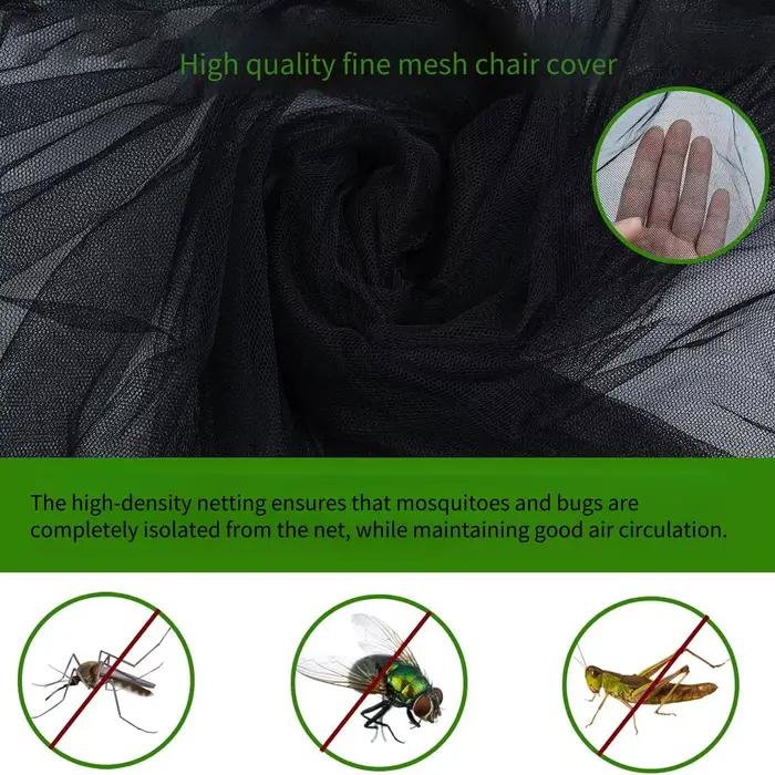 Moustiquaire pour chaise balançoire de pêche - protection anti-moustiques jardin et extérieur