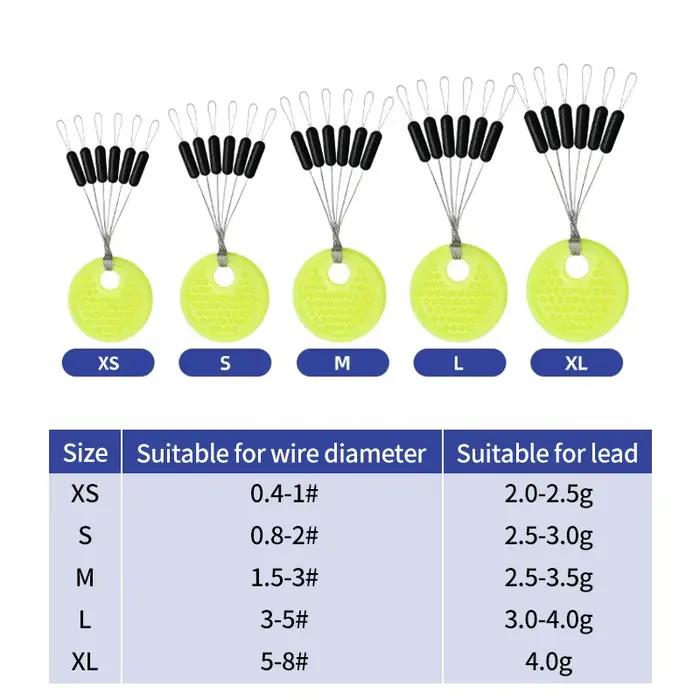 Stop Floats en Silicone pour Pêche à la Carpe en Mer et sur Bateau Occasions Spéciales
