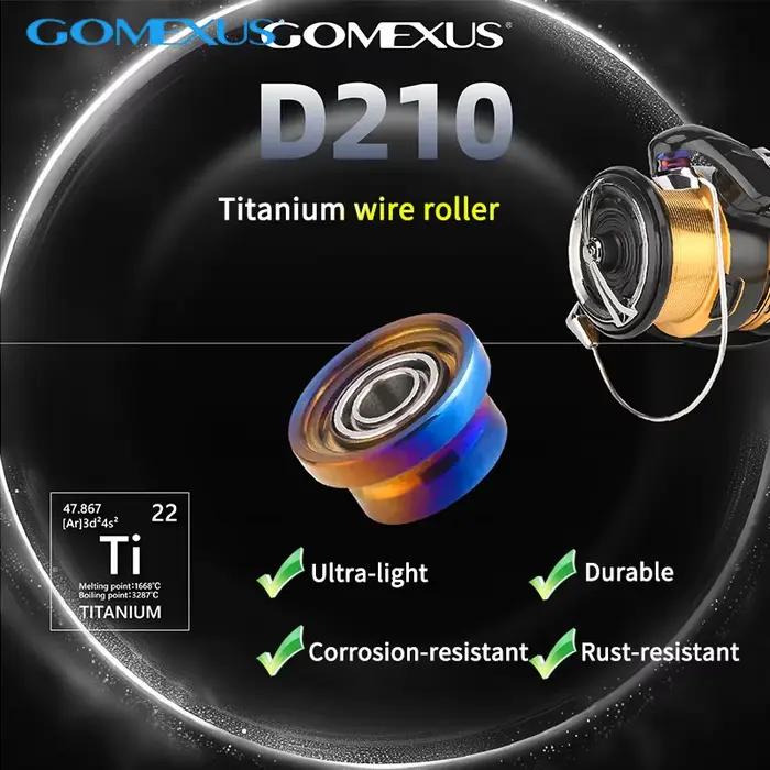 Rouleau de ligne Gomexus Titane pour moulinet Daiwa Legalis 1000-4000 - Roulement fluide et durable