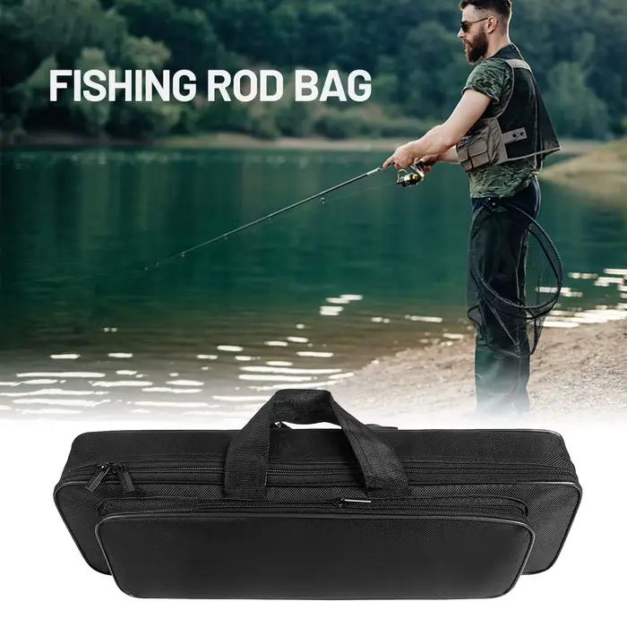 Étui canne pêche 45-50cm Oxford 600D imperméable - Protection roue moulinet - Rangement matériel étanche