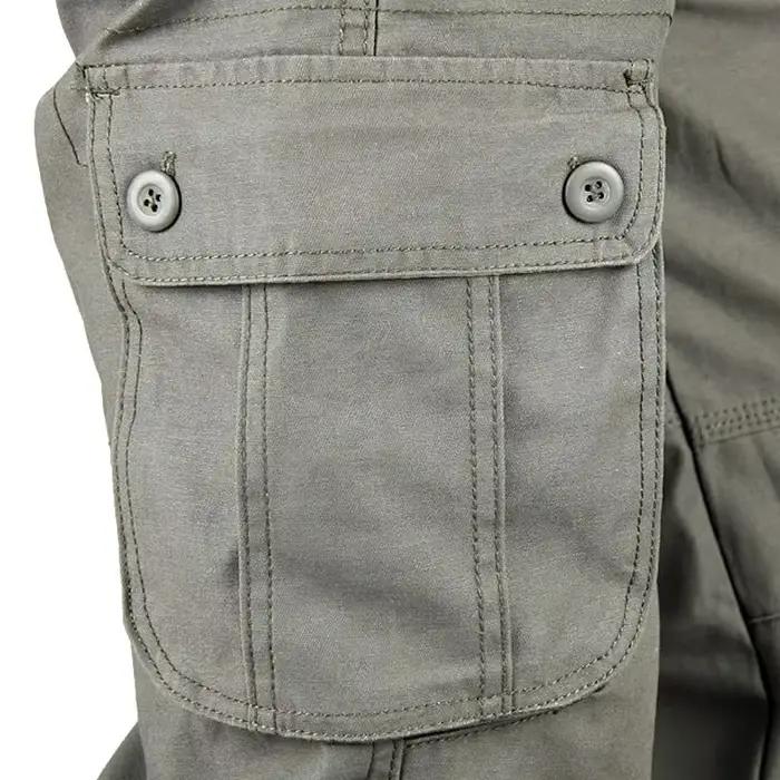 Pantalon cargo militaire ample multi-poches homme - Vêtements pêche pratique