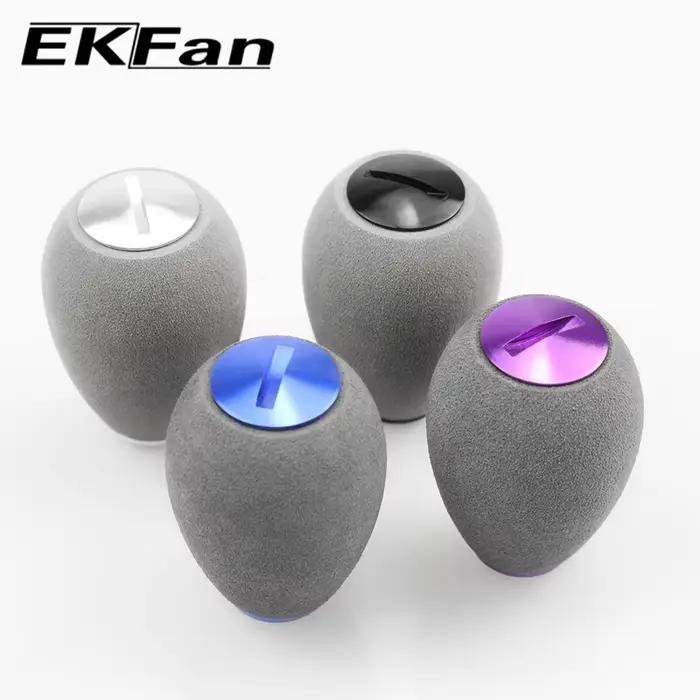 Poignée de moulinet pêche EVA grise EKFan pour roulements 7x4x2.5mm casting et spinning