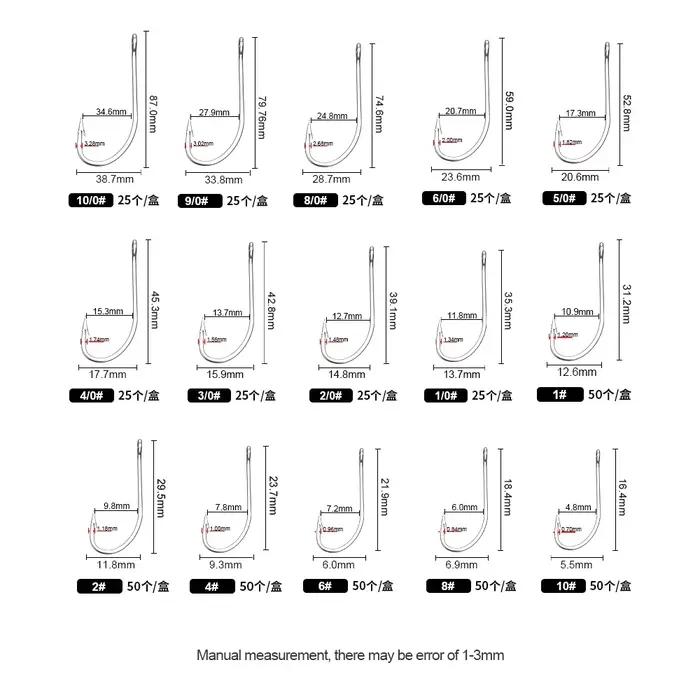 Hameçons de pêche FTK en acier inoxydable carbone pour carpe et perche, pack de 50 et