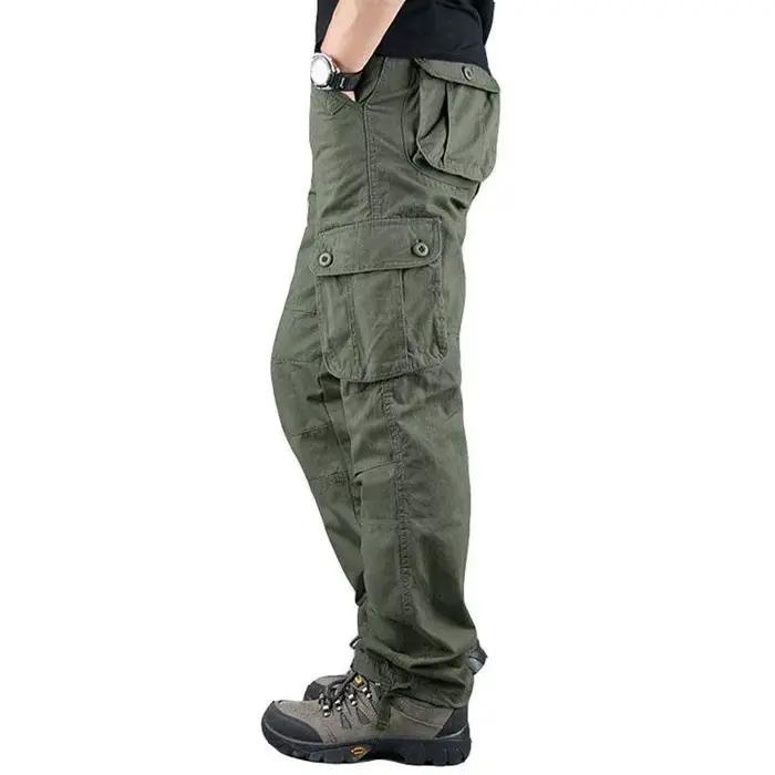Pantalon cargo coton 2025 homme - multiple poches pour pêche organisée et randonnée