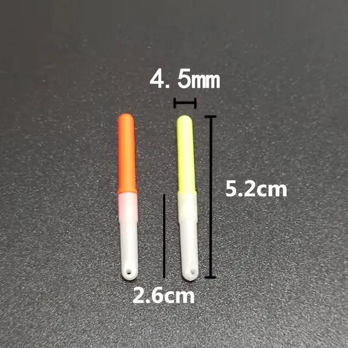10 bâtons lumineux LED pour pêche de nuit - Flotteurs lumineux avec pile CR322