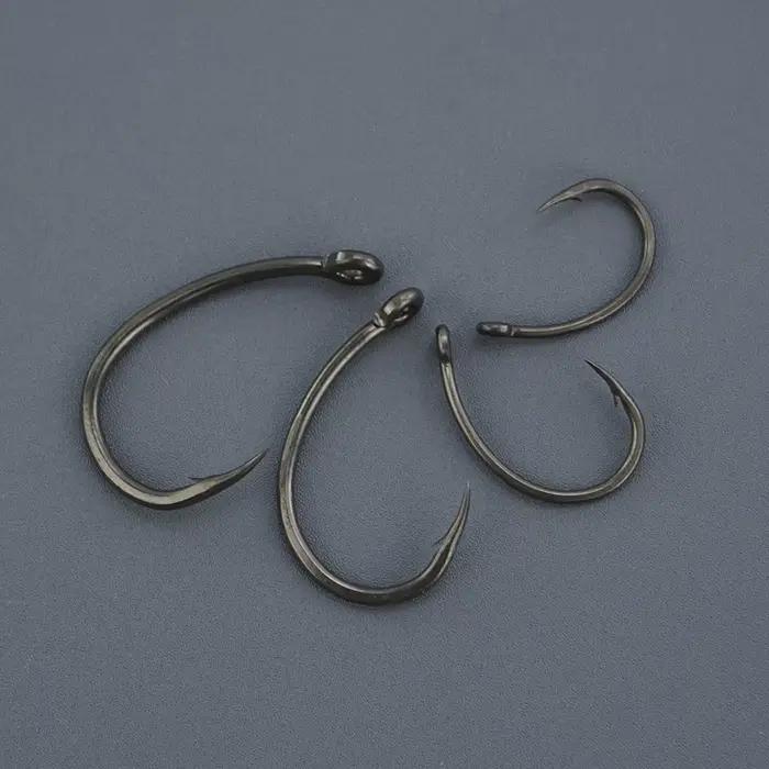 50 hameçons barbelés Hirisi PTFE - Acier inox haute carbone revêtu pour pêche durable