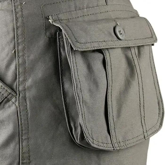 Pantalon cargo militaire ample multi-poches homme - Vêtements pêche pratique