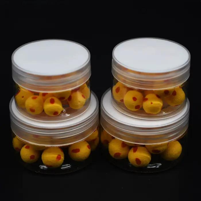 Billes flottantes jaunes Topranc 20/24pcs - Flotteurs EVA pour pêche carpe européenne et amorçage