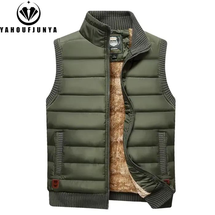 Gilet chaud pêche hiver homme - Veste sans manches coupe-vent pour pêche en automne et hiver