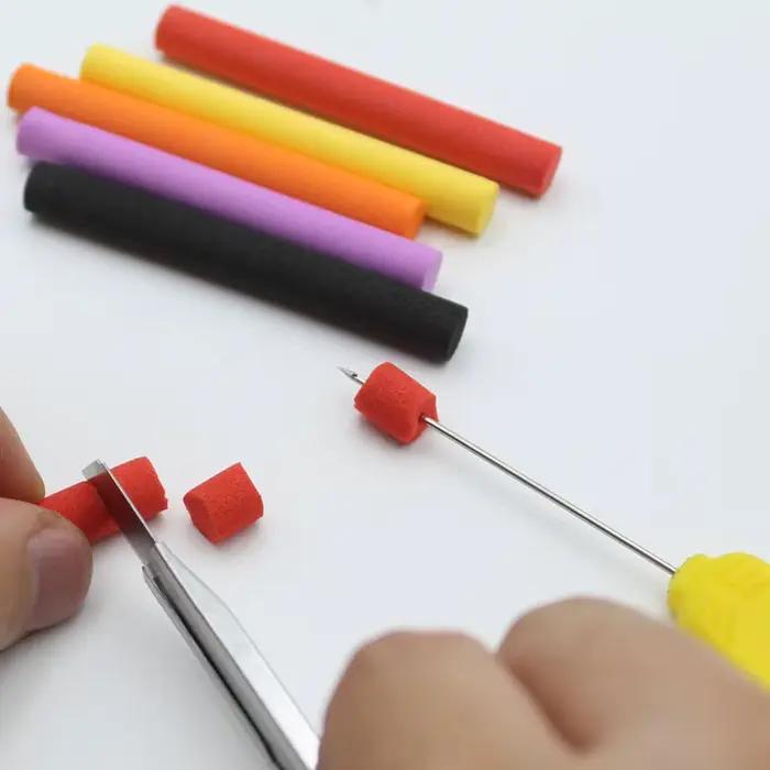 Bâtonnets flottants en mousse 8mm pour montage Zig Rig carpe - Leurres flottants bouillettes appâts faux