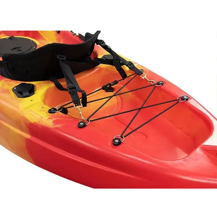 12 anneaux D fixation kayak - Rond oval pour canoë raft, accessoire fixation pêche sécurisée