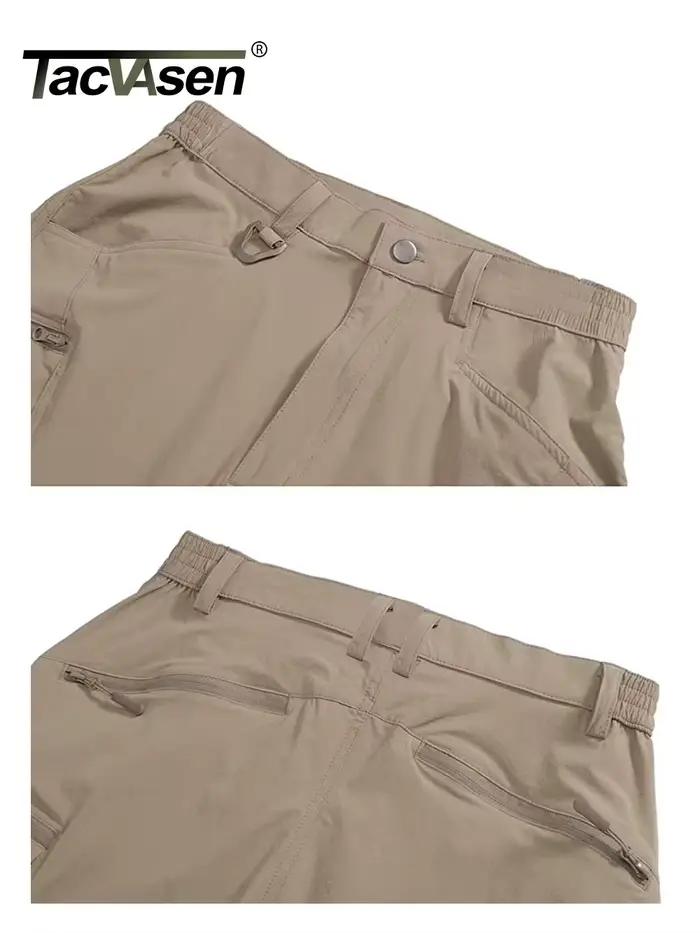 Pantalon pêche TACVASEN été léger nylon séchage rapide - Randonnée cargo travail multi-poches