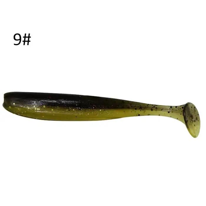 Leurre souple 70mm 90mm 120mm paddle tail pour pêche en mer - 10 pièces appâts nageurs