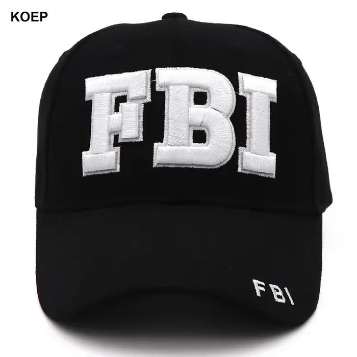 Casquette tactique SWAT FBI pêche - Chapeau baseball police sécurité pêche outdoor réglable