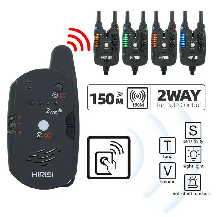 Hirisi S8 alarme de touche carpe sans fil 2 voies télécommande indicateur morsure accessoires