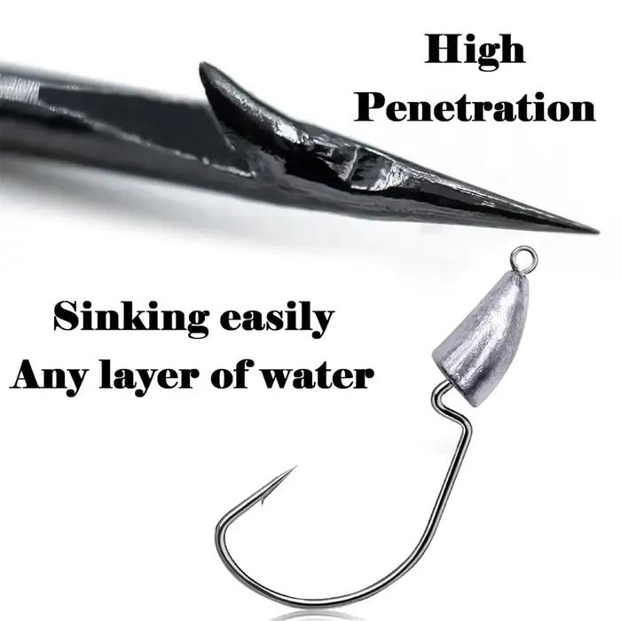 Têtes plombées métal 10 pièces 3.5g à 20g pour montage texas rig et pêche au leurre crankbait