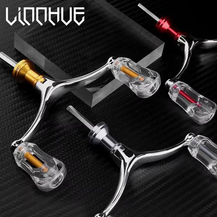 Manivelle spare spinning Linnhue aluminium pliable double grip 1000-4000 couleurs multiples