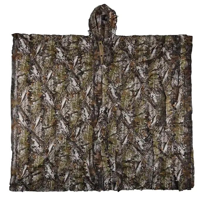 Tenue camouflage style cape chasse photo animalière - Vêtement bionique discrétion maximale pêche CS game