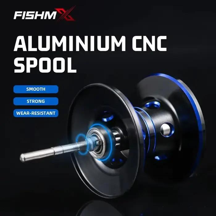 Moulinet baitcasting Fishmx anti-explosion avec frein magnétique 7.2:1 pour pêche longue portée