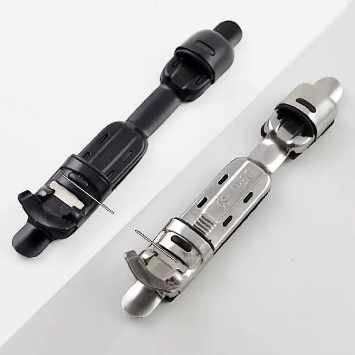 Support moulinet pêche plaque inox 12.5x2cm siège de fixation pour protéger canne pêche
