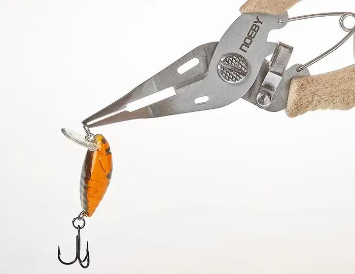 Pinces multifonctions NOEBY en acier inoxydable - Pour décrocher hameçons et couper fils de pêche