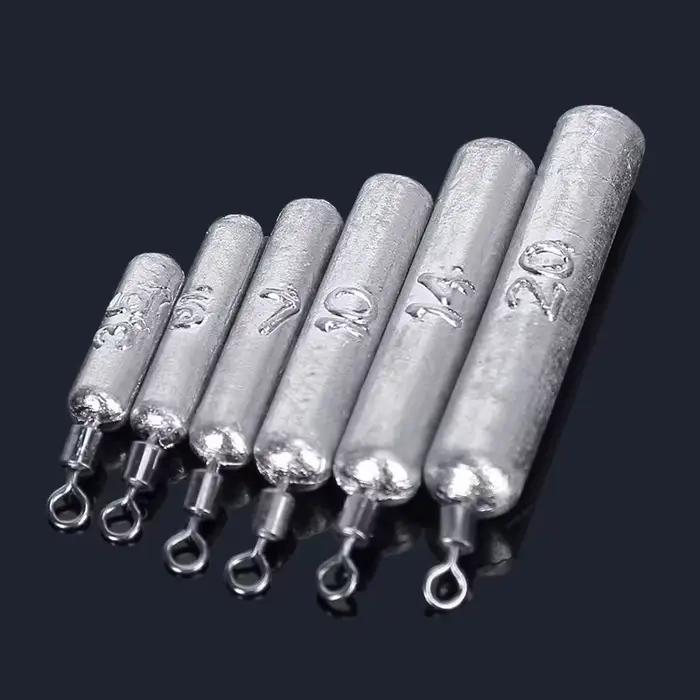 Lot de 5 plombs Drop Shot 2g à 20g pour pêche aux leurres souples - Poids pour appâts
