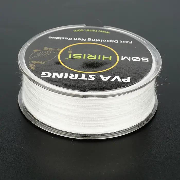Fil PVA soluble rapide pour amorces bouillettes et carpe - rouleau 50/100m accessoire pêche Hirisi