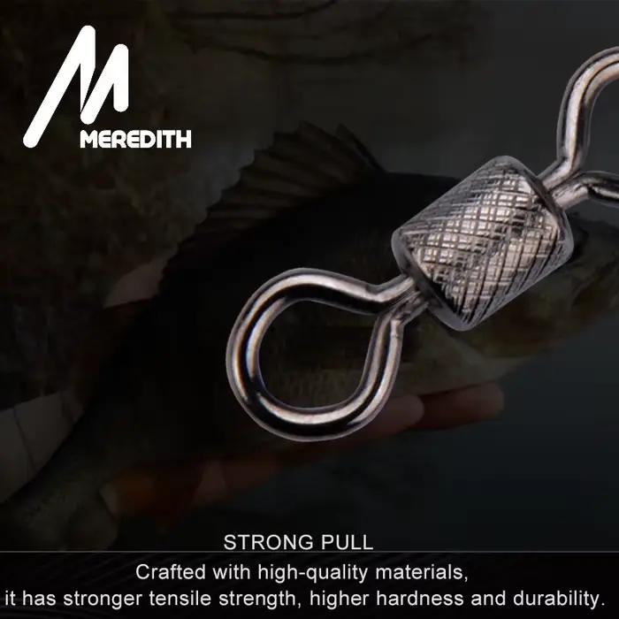 Moulinets à roulement à billes MEREDITH 50 pièces - Accessoires pêche carpe avec mousquetons sécurité