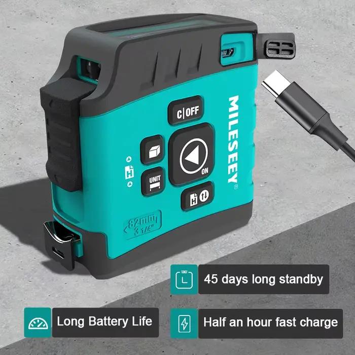 Télémètre laser Mileseey portable haute précision - Outil digital pour pêche technique