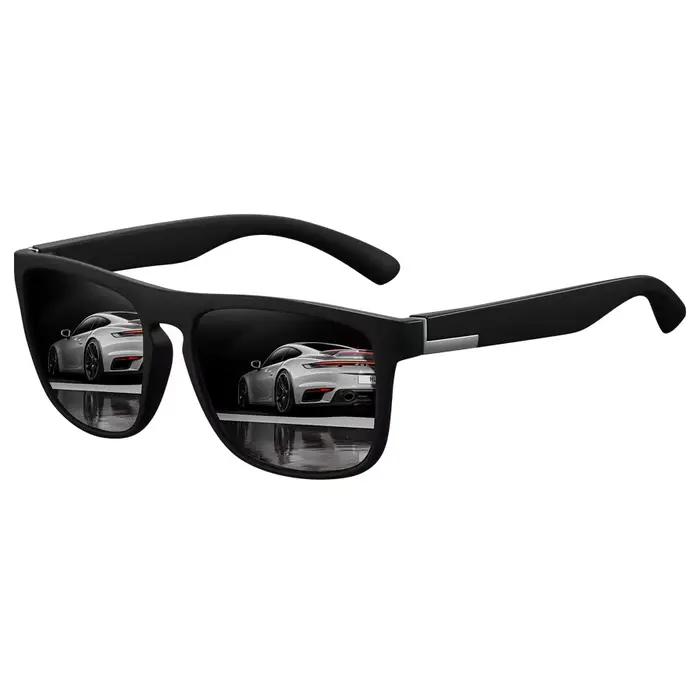 Lunettes de soleil carrées vintage polarisées luxe - Conduite pêche homme femme UV400