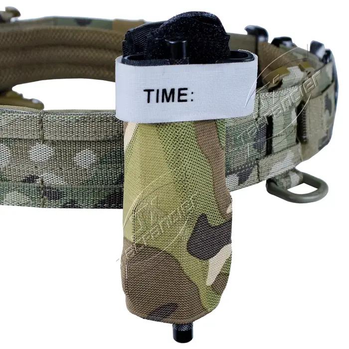 Pochette élastique MOLLE pour tourniquet - Support ceinture ou gilet pêche sécurisé